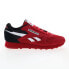 Фото #1 товара Reebok Classic Leather Mens Red Suede Lace Up Lifestyle Sneakers Shoes