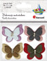 Фото #1 товара Titanum Aplikacje materiałowe motyle z cyrkonią 4szt