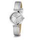 ფოტო #5 პროდუქტის Women's Analog Silver-Tone Leather Watch 28mm