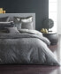 Фото #1 товара Home Moonscape Reversible Textured Jacquard Charcoal King Duvet Cover