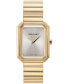 ფოტო #1 პროდუქტის Salvatore Women's Swiss Gold Ion Plated Stainless Steel Bracelet Watch 27x34mm