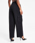 ფოტო #1 პროდუქტის Women's High-Rise Pull-On Knit Cargo Pants, Created for Macy's