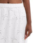 Фото #5 товара New Look broderie tiered midi skirt in white