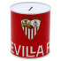 Копилка в среднем размере Севилья ФК Sevilla FC Medium Tin Coin Bank Красный - фото #2