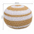 Pouffe Alexandra House Living White Brown polystyrene 45 x 30 x 45 cm