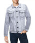 Фото #1 товара Men's Slim Washed Denim Jacket