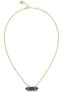 Stylish Gold Plated Natural Stones Necklace JUBN03118JWYGBLT/U