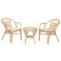 Фото #1 товара Стол и 2 стула Home ESPRIT Белый Натуральный 50 x 50 x 50 cm