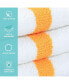 Power Gym Hand Towels (12 Pack), 16x27, White with Colored Stripe, 100% Ring-Spun Cotton