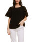 Cotton Gauze Top with Ric Rack Trim at Yoke