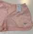 Women's Nike Dri-FIT Crew Running Shorts, Size Large L, ATMOSPHERE SILVER NEW