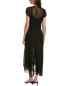 Go By Gosilk Age Of Innocence Silk Midi Dress Women's Black Xs - фото #2