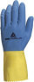 Фото #1 товара Delta Plus Rękawice gospodarcza lateksowa zółto-niebieska 7/8 (VE330BJ07)