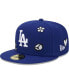 ფოტო #1 პროდუქტის Men's Royal Los Angeles Dodgers Sunlight Pop 59FIFTY Fitted Hat
