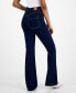 Juniors' High-Rise Patch-Pocket Flare-Hem Jeans