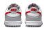 Фото #5 товара Кеды Nike Dunk Low GS серо-красные