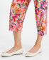 Фото #6 товара Petite Paradise Gardenia Culotte Pants, Created for Macy's