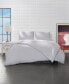 Фото #3 товара Microfiber Duvet Cover 3-PC Set, Solid Color, Full/Queen