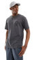 ONLY & SONS relaxed t-shirt with sun back print in grey Nadelstreifengrau, XS - фото #4