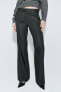 Zw collection trousers with frayed waist