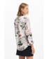 ფოტო #5 პროდუქტის Women's Floral text shirt