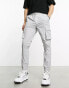 Jack & Jones intelligence technical cargo trouser in grey