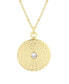 ფოტო #2 პროდუქტის Catalina 14K Gold Plated Coin Pendant Necklace