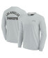Men's and Women's Gray Los Angeles Chargers Super Soft Long Sleeve T-shirt