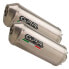 GPR EXHAUST SYSTEMS Satinox Dual Slip On ETV Caponord 1000 Rally 01-07 Homologated Muffler