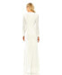 ფოტო #8 პროდუქტის Women's Ieena Long Sleeve Keyhole Draped Gown