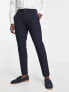 Фото #1 товара Selected Homme slim fit wool mix suit trousers in navy