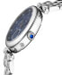 ფოტო #2 პროდუქტის Women's Florence Swiss Quartz Silver-Tone Stainless Steel Bracelet Watch 36mm