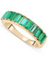 Nano Emerald Color Baguette Ring (1 ct. t.w.) in Gold Vermeil (Also in Nano White Sapphire Color, Nano Ruby Color, & Nano Blue Sapphire Color ), Created for Macy's