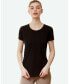 Фото #1 товара Rebody Essentials Scooped Short Sleeve Top For Women
