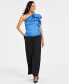Фото #4 товара Women's One-Shoulder Ruffled Top, Created for Macy's