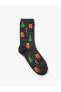 Yılbaşı Desenli Çorap Parlak Görünümlü