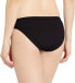 Фото #2 товара Seafolly Women's 175802 Inka Rib Black Hipster Bikini Bottom Size 12