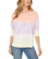 Style & Co Women's Tie Dye Sweatshirt Sherbet Sunset XS