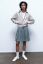Фото #1 товара Джинсовая юбка со складками ZARA