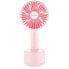 UNOLD Breezy Swing - Household blade fan - Pink - Table - 120° - Buttons - Battery