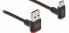 Delock EASY-USB 2.0 Cable Type-A male to USB Type-C™ male angled up / down 2 m black - 2 m - USB A - USB C - USB 2.0 - Black