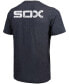 Фото #4 товара Men's Navy Chicago White Sox Throwback Logo Tri-Blend T-shirt
