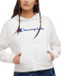 Фото #1 товара Women's Long-Sleeve Logo T-Shirt Hoodie