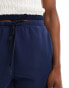 Stradivarius soft touch short in navy Синий, XS - фото #5