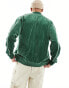 Nike Club velour jacket in green