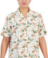 Фото #2 товара Men's Elevated Short-Sleeve Floral Print Button-Front Camp Shirt, Created for Macy's