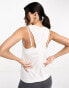 ASOS 4505 yoga vest with twist back in white weiß, 36 - фото #2