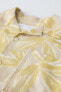Фото #5 товара Рубашка из смесового льна с принтом «листья» ZARA