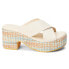 Фото #1 товара BEACH by Matisse Nellie Platform Womens Off White Casual Sandals NELLIE-158