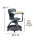 Фото #22 товара Mobile Desk Chair - 360° Tablet Rotation And Storage Cubby